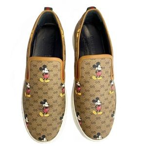 GUCCI Slip On Shoes Men Mickey Mouse